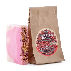 Персидское розовое натуральное мыло С ЛЕПЕСТКАМИ РОЗ