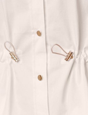 Платье на кулиске с регуляторами из хлопка с эластаном светло-бежевый