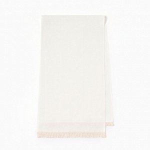Дорожка на стол Этель Linen style, 40*146 см, 100% лён, белая