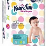 Подгузники YOURSUN M(5-10кг), 60шт.