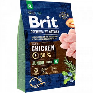 Brit Premium by Nature Junior XL д/щен гиган.пород 3кг