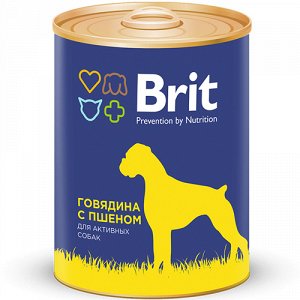 Brit Premium конс 850гр д/соб Говядина/Пшено