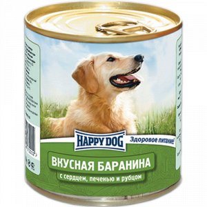 Happy Dog конс 750гр д/соб Вкусная Баранина /Сердце/Печень/Рубец