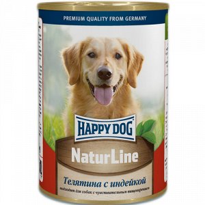 Happy Dog NaturLine конс 400гр д/соб Телятина/Индейка