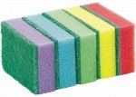 Набор губок для мытья посуды 5шт, 9,6х6,5х3см