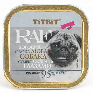 TITBIT RAF лам 100гр д/соб Кролик