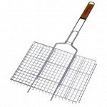 Решетка для гриля с деревянной ручкой