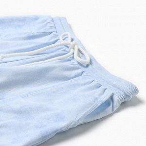 Пижама женская (лонгслив, шорты) KAFTAN, голубая