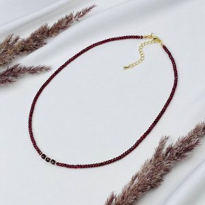 Бусы-чокер из камня Гранат