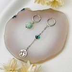 Серьги из камня Бирюза