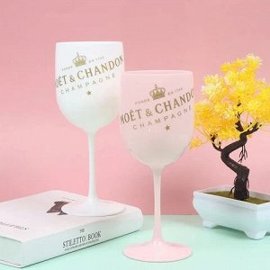 Aljenda Бокал MOET акриловый розовый 1 шт, 480 мл