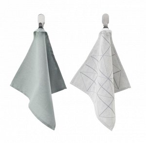 SANDVIVA, Кухонное полотенце, синее, 35х35 см, 2 шт