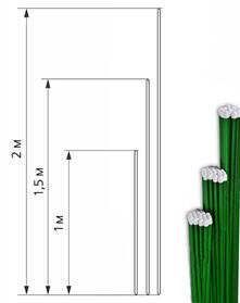 Колышки металлические в ПВХ 1,0 м d1см
