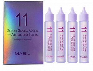 Masil. Тоник для ухода за кожей головы, 11 SALON SCALP CARE AMPOULE TONIC 30 мл * 4 шт.