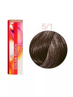 Крем краска для волос тон 5/1 светло-коричневый пепельный WELLA Color Touch 60 мл
