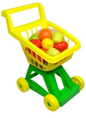 У902 Тележка для супермаркета с фруктами и овощами 17пр.
