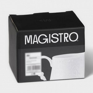 Молочник Magistro Kingdom, 250 мл, фарфор, белый