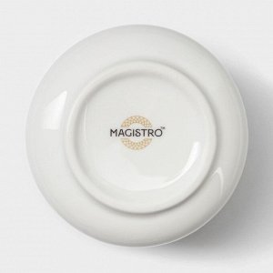 Сахарница Magistro Kingdom, 250 мл, фарфор, белая