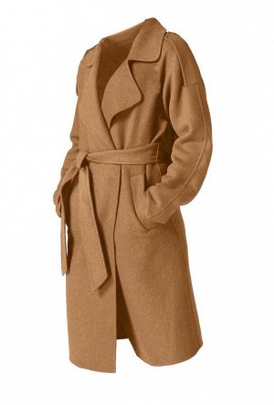 1r Пальто, бежевое Guido Maria Kretschmer Мода актуального сезона! Элегантное пальто от Guido Maria Kretschmer широкой формы с первоклассными деталями. Широкий пояс на завязках подчеркивает талию. Кла
