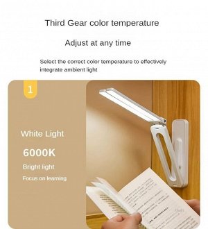 LED Лампа светодиодная настольная на аккумуляторной батарее бела 2000 mAh