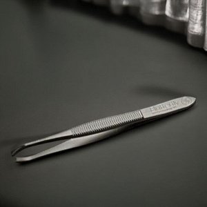 Пинцет косметический, с профессиональной заточкой, Вт-385, черный