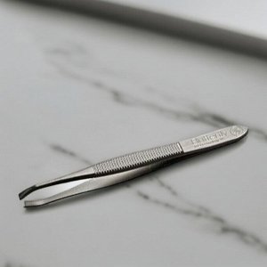 Пинцет косметический, с профессиональной заточкой, Вт-385, черный