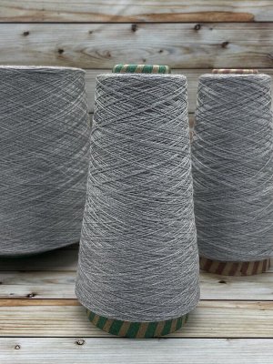 Пряжа для вязания 100 гр, Pima 14 Lux 100%  хлопок мерсеризованный  1400м/100г (смот в 2 нити) Светло-серый