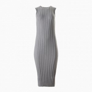 Платье женское вязаное MINAKU: Knitwear collection цвет серый р-р