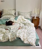 Постельное белье из поплина 2 спальный с европростыней