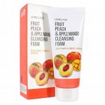 LEBELAGE FRUIT PEACH &amp; APPLE MANGO CLEANSING FOAM Очищающая пенка с экстрактом персика и манго 100мл