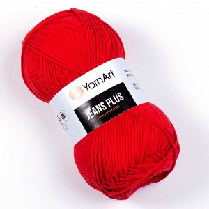 Пряжа YarnArt Jeans Plus №64 Красный
