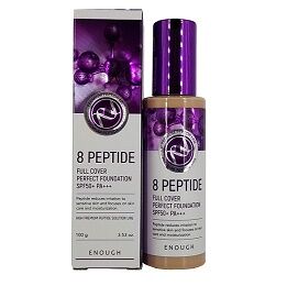 Enough. Омолаживающая тональная основа c пептидами 8Peptide full cover foundatuinSPF50+ #21 100мл-1