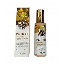 Enough. Увлажняющая основа эффект сияния и экстрактом золота Rich Gold Double Wear SPF50+ #13 100мл