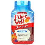 VitaFusion, Fiber Well, персик, клубника, ягоды, 90 жевательных таб.