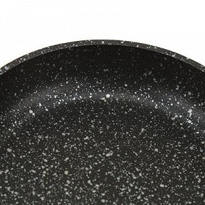 "Мрамор темный" Сковорода с тефлоновым покрытием д18см, h3,5