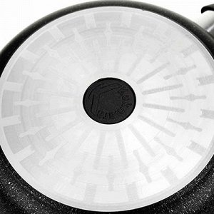 "Мрамор темный" Сковорода с тефлоновым покрытием д26см, h6см