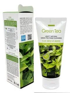 JIGOTT NATURAL FOAM CLEANSING GREEN TEA Пенка для лица с экстрактом зеленого чая 180мл.