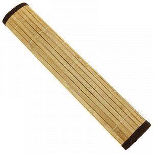 Салфетка бамбуковая 40х60см, с тканью, коричневый (Вьетнам)