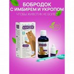 Сироп натуральный &quot;Бобродок&quot; с имбирём и укропом, &quot;Чтобы животик не болел!&quot;, 50 мл