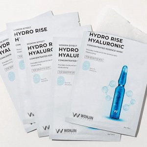 Wonjin Hydro Rise Hyaluronic concentrated Essence Mask Увлажняющая ампульная маска 1шт