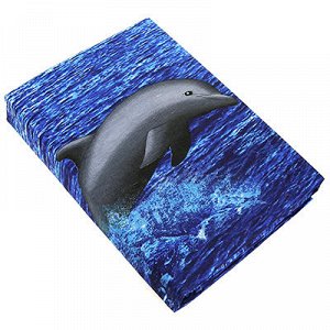 "Дельфины" Постельное белье, комплект 1,5 спальный, 4 предме