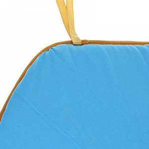 Подушка для стула 40х39х1,5см "МОНО" х/б, синий (наполнитель