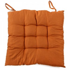 Подушка для стула х/б 40х40см "Моника" коричневый (наполните