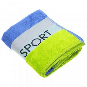 "Cleanelly Sport" Полотенце махровое 50х90см, синий (Россия)