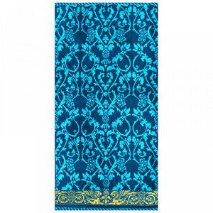 "Griffin Floral" Полотенце махровое 70х130см, 460гр/м2, сини