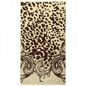 "Leopardo" Полотенце махровое 70х130см, коричнево-бежевый (Р