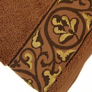 "Michelle" Полотенце махровое 70х130см, коричневый (Россия)