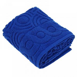 "Pecorella" Полотенце для ног махровое 50х70см, темно-синий
