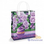 Полиэтиленовый пакет с пластиковой ручкой 27*23 см &quot;Капкейк&quot;