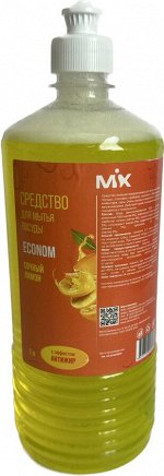 Средство для мытья посуды ECONOM гель Mix &quot;Сочный лимон&quot; 1 литров